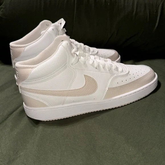 Nike Court Vision Mid Nike High Tops Womens White Nike Women's